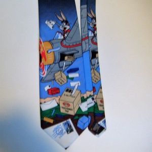 1997 Looney Tunes Warner Brothers Neck Tie USPS